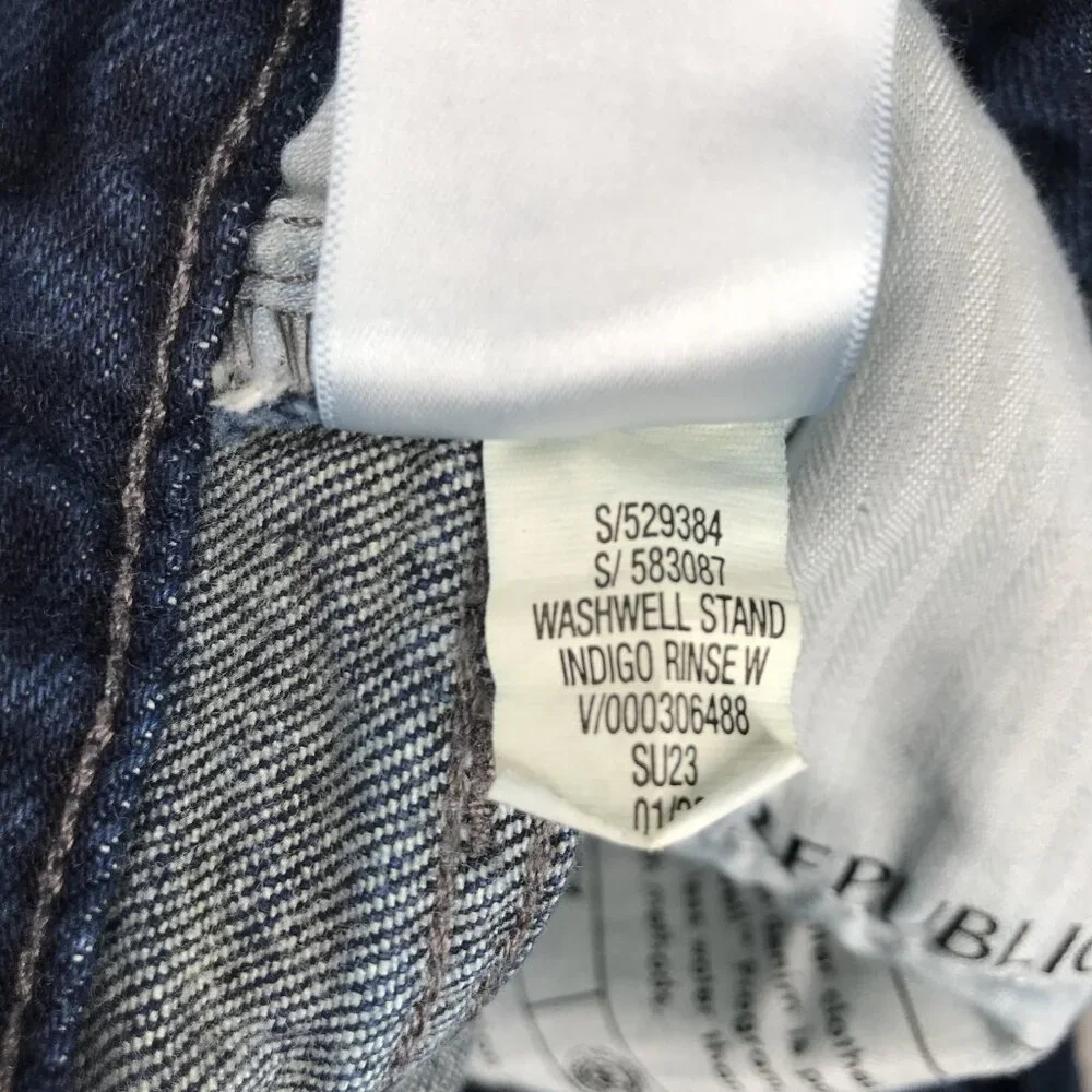 BANANA REPUBLIC Factory Jeans Mens 30x30 Slim Fit Standard Dark Washwell‎ Denim